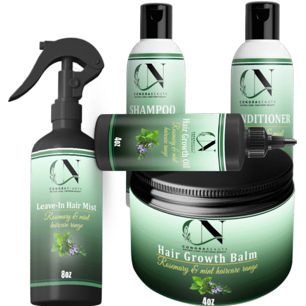 Rosemary & Mint Kit (Shampoo, Conditioner, Mist, Balm, Oil)
